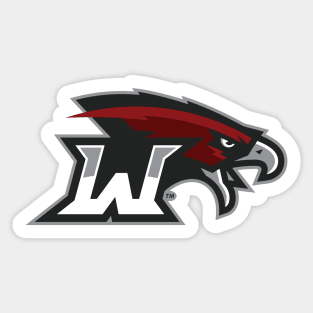 Weatherford Eagles Eagle Head + W Logo (Two-Sided) Sticker